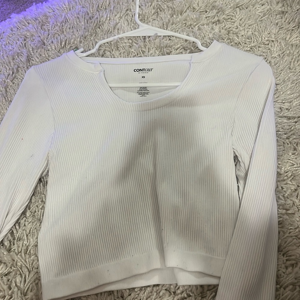 white pacsun shirt